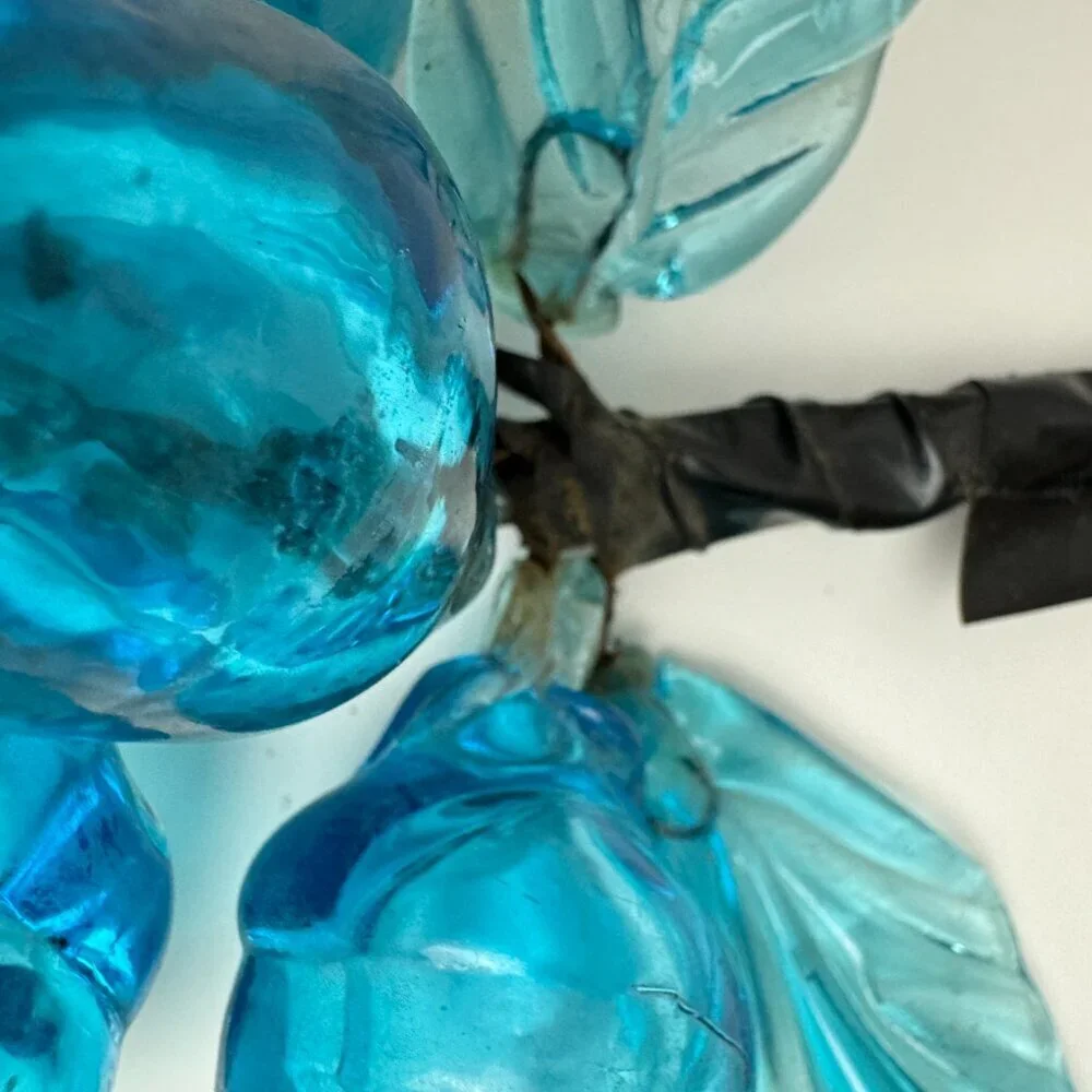 RARE Vintage ART Blue Glass 